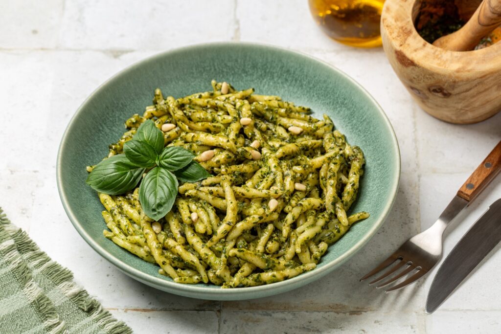 Trofie al pesto, Ligurian Cuisine