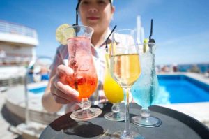 Alcohol on board Britannia, Pool Drinks