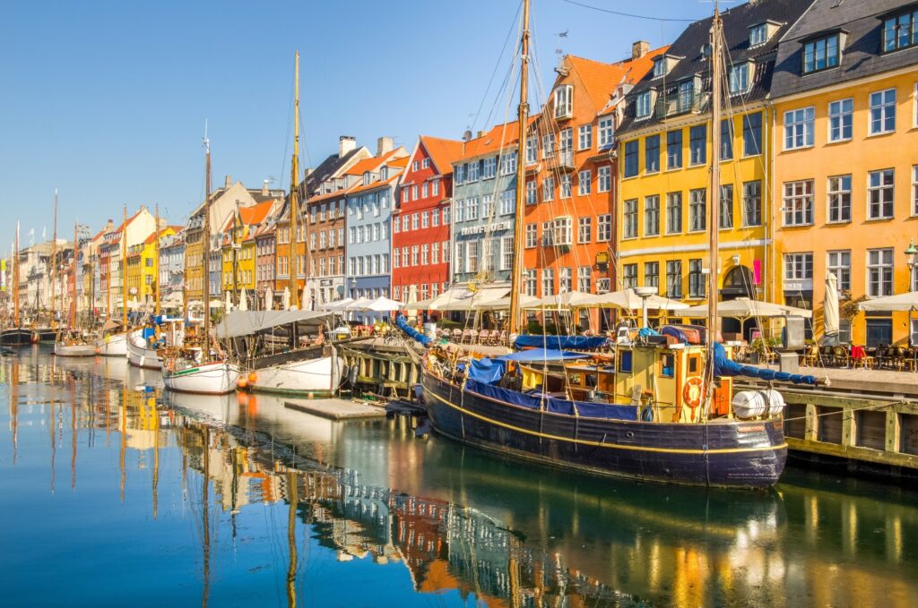 Famous Nyhavn in Copenhagen