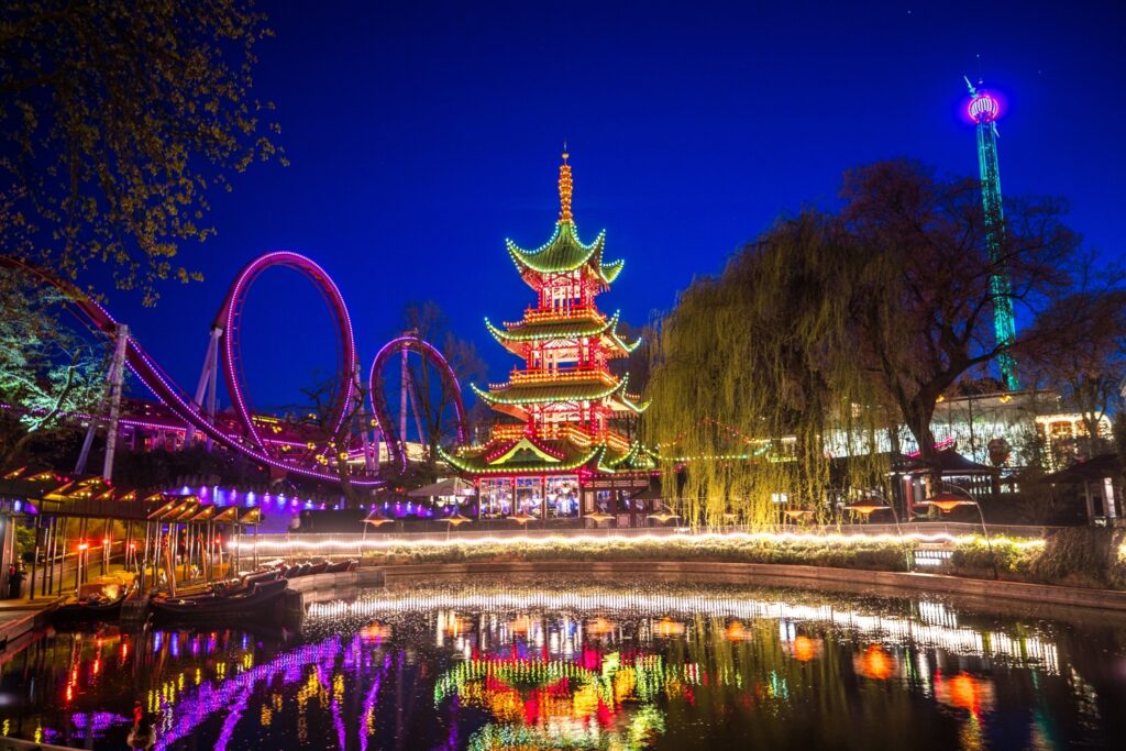 Tivoli Gardens in Copenhagen