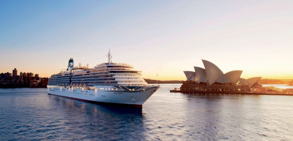 P&O Cruises Arcadia in Sydney as part of a World Cruise